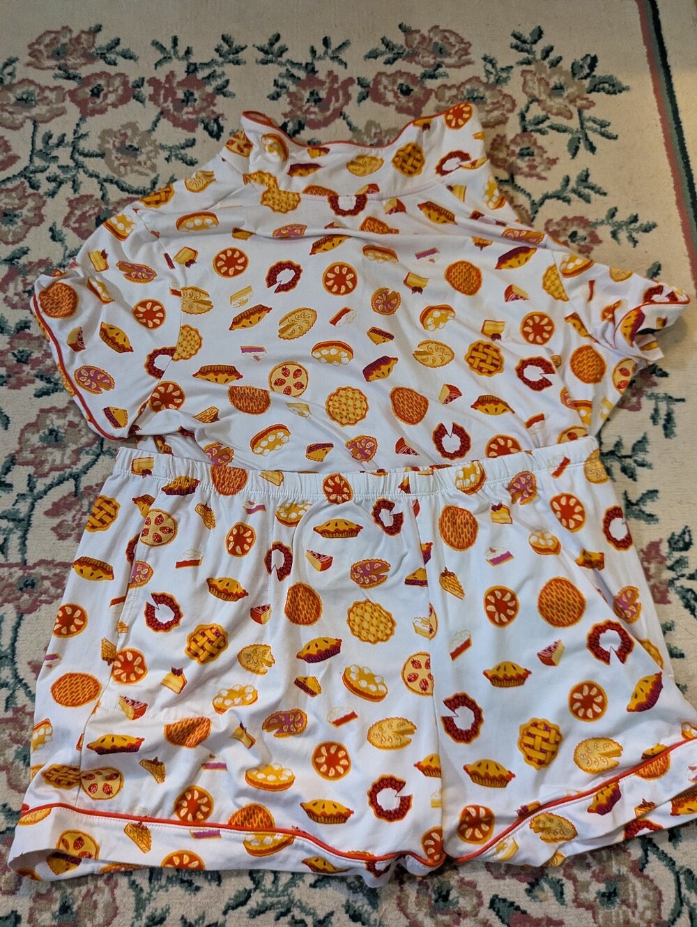 Women's Joyspun Dessert Pie Pajama Set Shorts 3XL - Picture 8 of 8